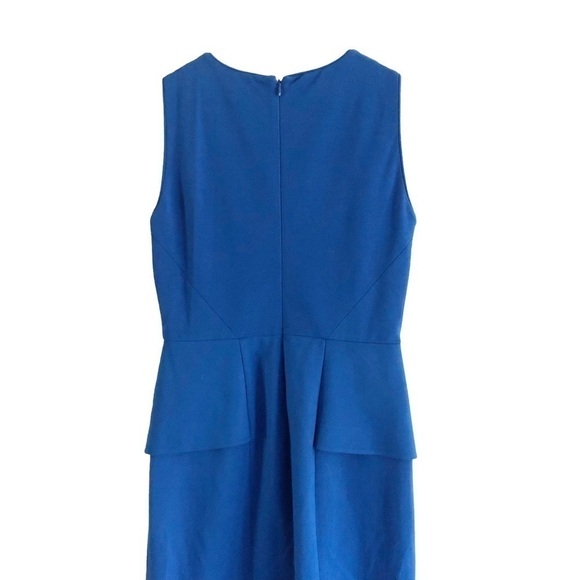 Tibi Blue Sleeveless Peplum Sheath Dress Size 8 - Picture 4 of 9
